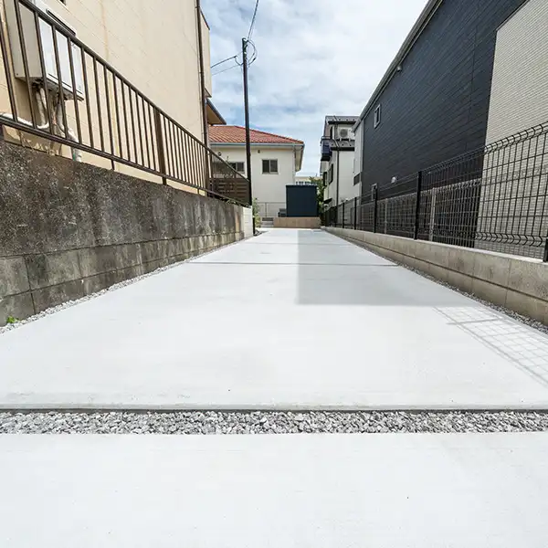 駐車場のコンクリート施工